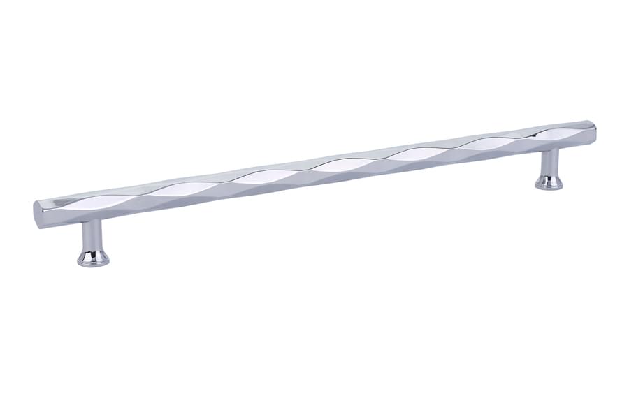 Emtek 86490US26 Tribeca Cabinet Pull with 10" Center to Center Polished Chrome Finish.