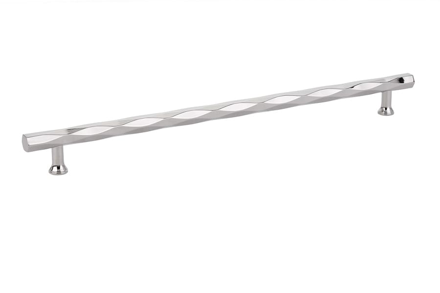 Emtek 86491US14 Tribeca Cabinet Pull with 12" Center to Center Polished Nickel Lifetime Finish.