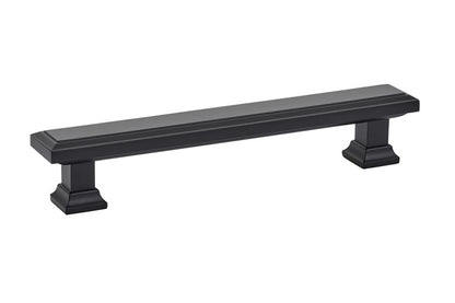 Emtek 86492US15 Geometric Rectangular Cabinet Pull with 5" Center to Center Satin Nickel Finish.
