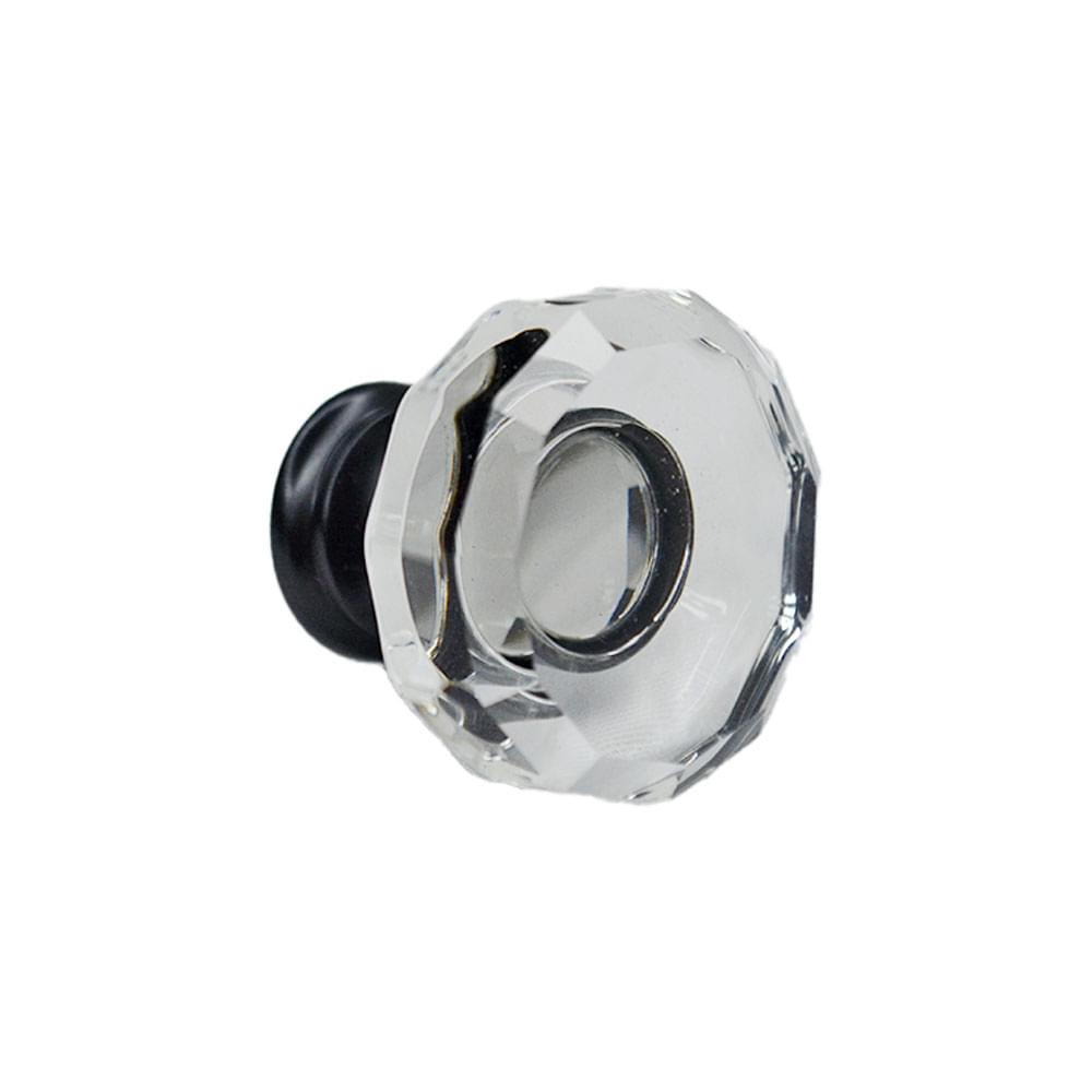 Emtek 86571US10B Lowell 1-3/8" Glass Cabinet Knob Oil Rubbed Bronze Finish.