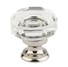 Emtek 86571US14 Lowell 1-3/8" Glass Cabinet Knob Polished Nickel Lifetime Finish.