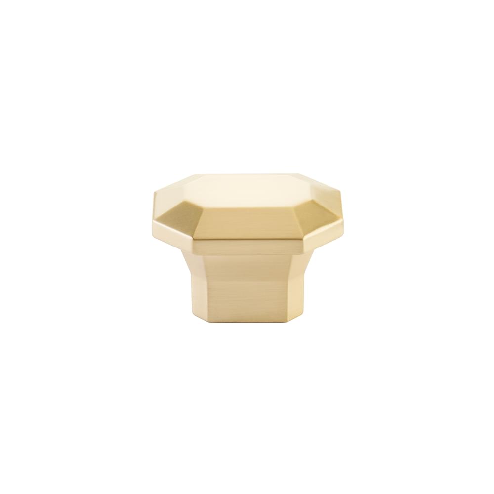 Emtek 86613US4 Riviera Rectangular 1-3/8" x 2" Cabinet Knob Satin Brass Finish.