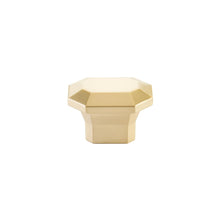 Emtek 86613US4 Riviera Rectangular 1-3/8" x 2" Cabinet Knob Satin Brass Finish.