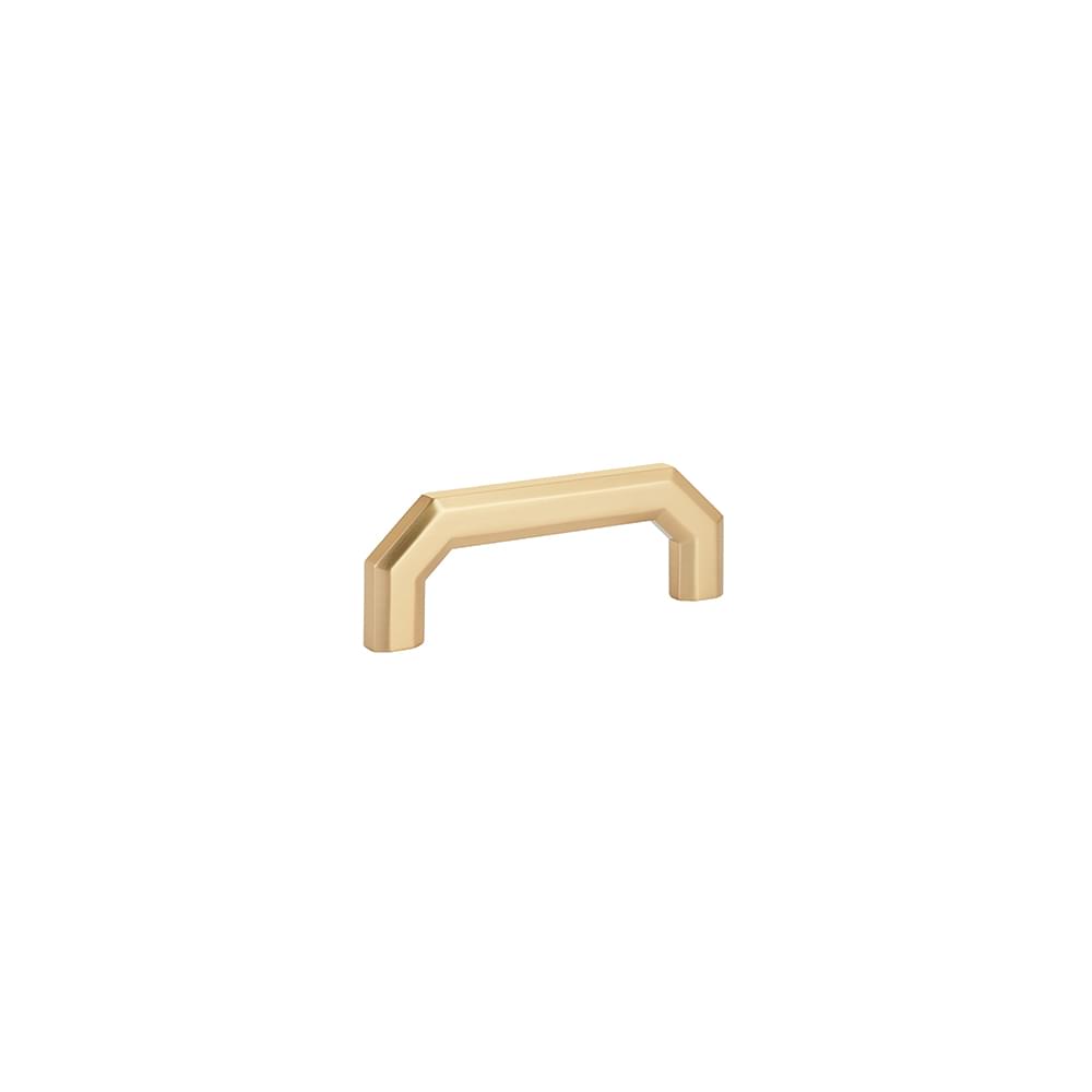 Emtek 86614US4 Riviera 3-1/2" Center to Center Cabinet Pull Satin Brass Finish.