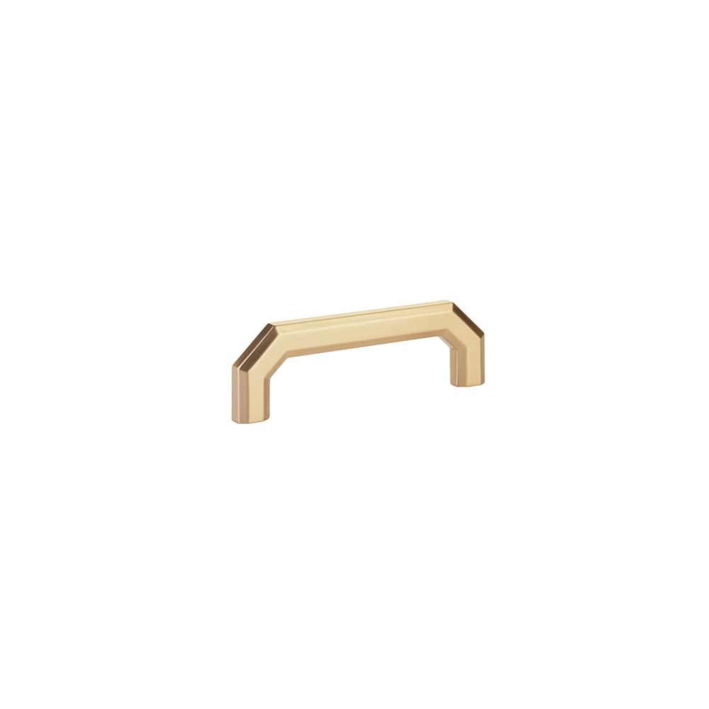 Emtek 86615US4 Riviera 4" Center to Center Cabinet Pull Satin Brass Finish.