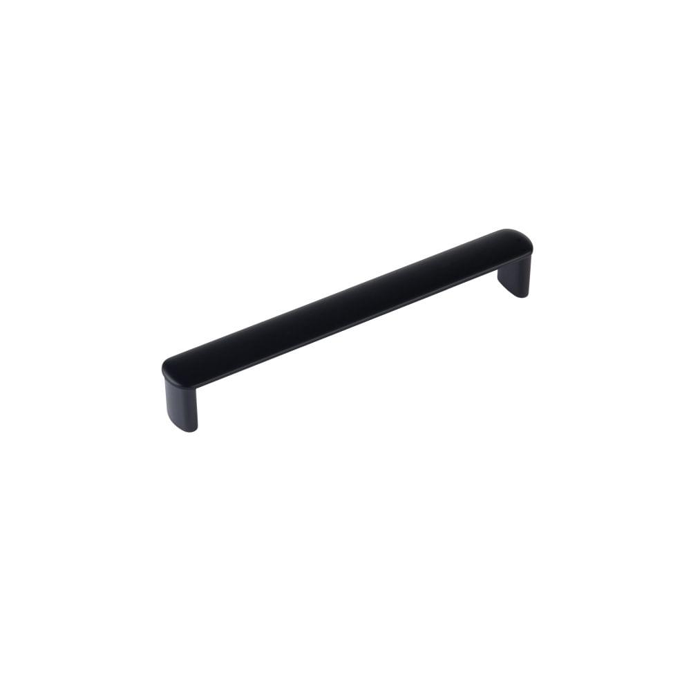 Emtek 86626US19 Habitat Cabinet Pull with 6" Center to Center Flat Black Finish.