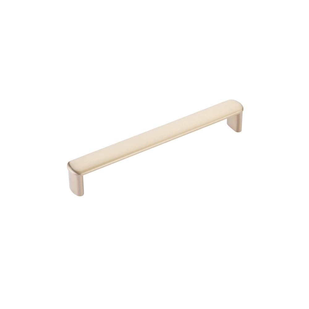 Emtek 86626US4 Habitat Cabinet Pull with 6" Center to Center Satin Brass Finish.