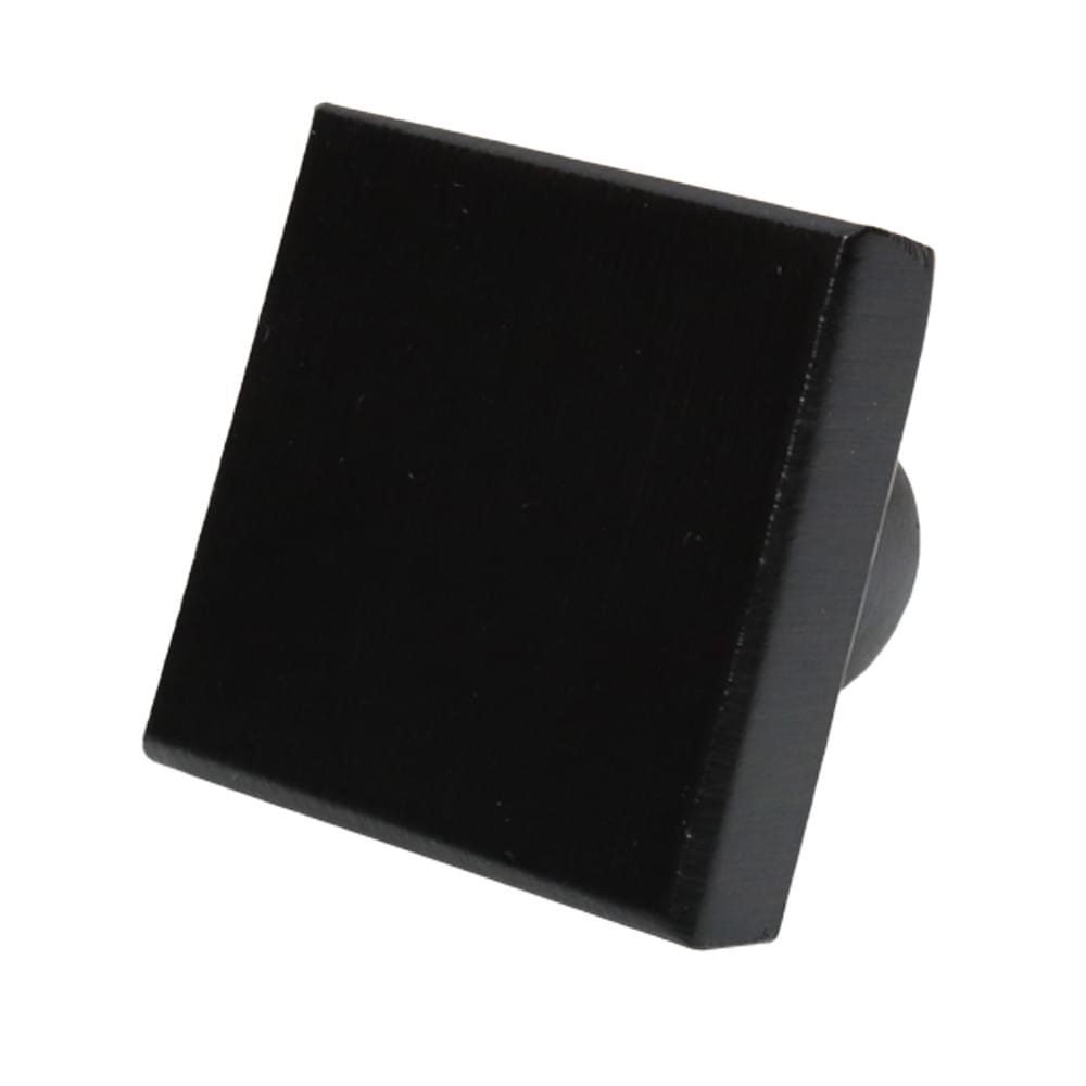 Emtek 86662FB Rustic Modern Square 1-1/4" Cabinet Knob Flat Black Bronze Finish.