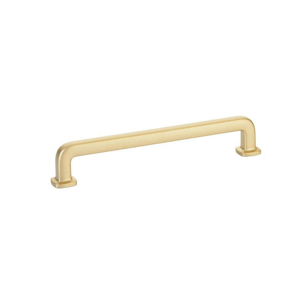 Emtek 86636US4 Westridge Cabinet Pull with 6" Center to Center Satin Brass Finish.