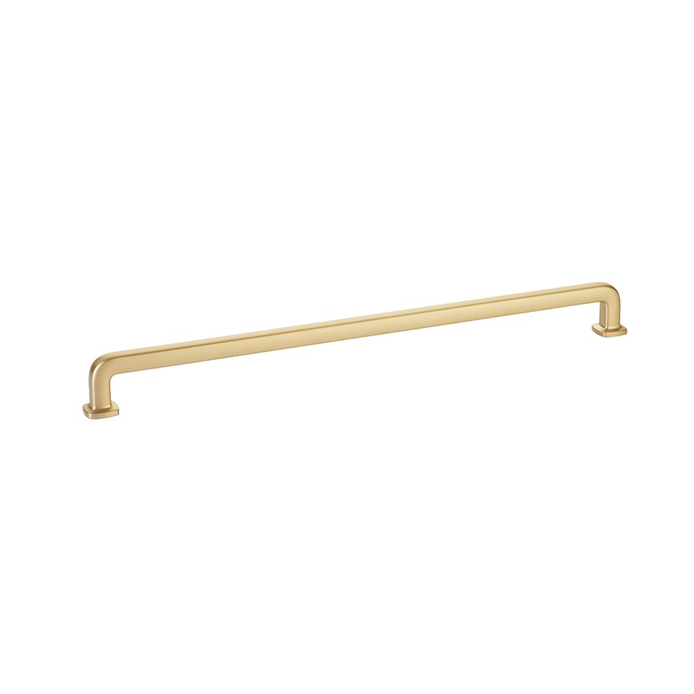 Emtek 86639US4 Westridge Cabinet Pull with 12" Center to Center Satin Brass Finish.
