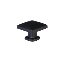 Emtek 86643US19 Lawson 1-1/4" Square Cabinet Knob Flat Black Finish.