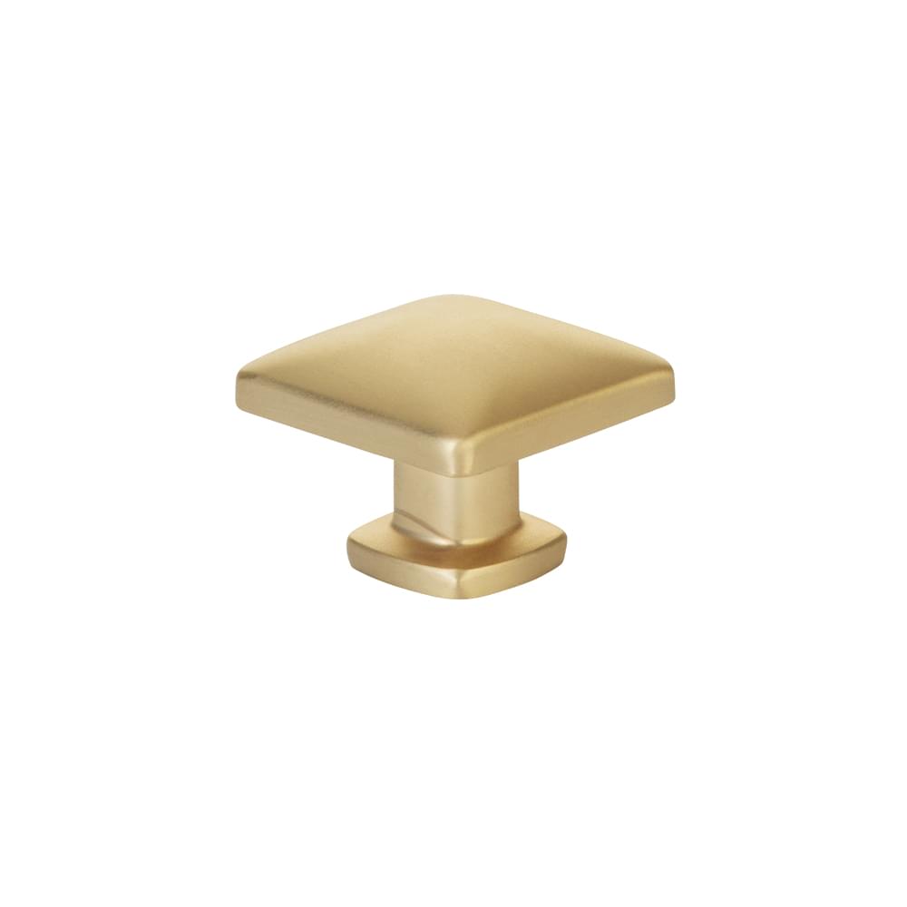 Emtek 86643US4 Lawson 1-1/4" Square Cabinet Knob Satin Brass Finish.
