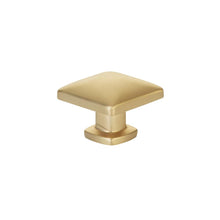 Emtek 86643US4 Lawson 1-1/4" Square Cabinet Knob Satin Brass Finish.
