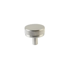 Emtek 86655.CCKUS15.KNKUS15 Conical Stem with Knurled Knob Select Cabinet Knob Satin Nickel Finish.