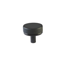 Emtek 86655.CCKUS19.KNKUS19 Conical Stem with Knurled Knob Select Cabinet Knob Flat Black Finish.