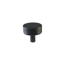 Emtek 86655.CCKUS19.SMKUS19 Conical Stem with Smooth Knob Select Cabinet Knob Flat Black Finish.