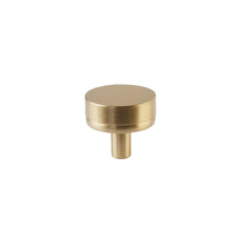 Emtek 86655.CCKUS4.SMKUS4 Conical Stem with Smooth Knob Select Cabinet Knob Satin Brass Finish.