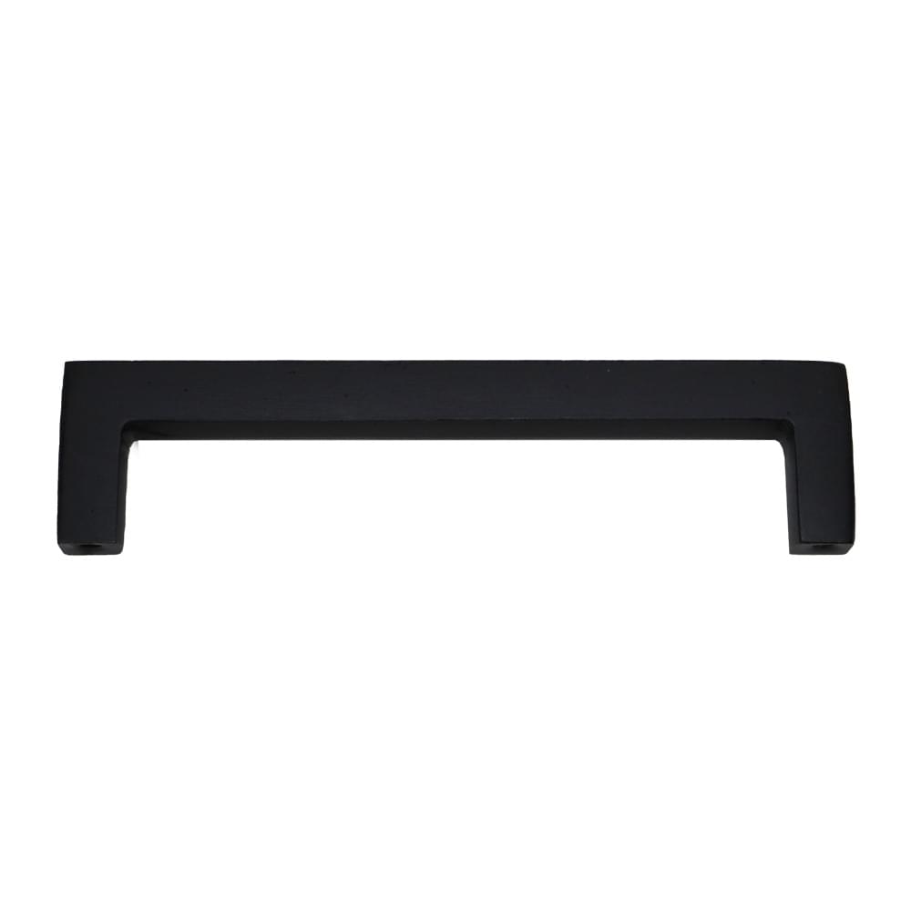 Emtek 86669FB Rustic Modern Rectangular Cabinet Pull with 5" Center to Center Flat Black Bronze Finish.