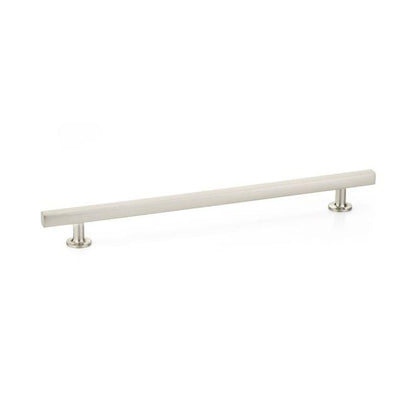 Emtek 86677US15 Freestone Cabinet Pull with 10" Center to Center Satin Nickel Finish.