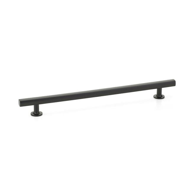 Emtek 86677US15 Freestone Cabinet Pull with 10" Center to Center Satin Nickel Finish.