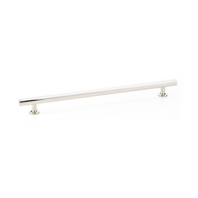 Emtek 86678US14 Freestone Cabinet Pull with 12" Center to Center Polished Nickel Lifetime Finish.