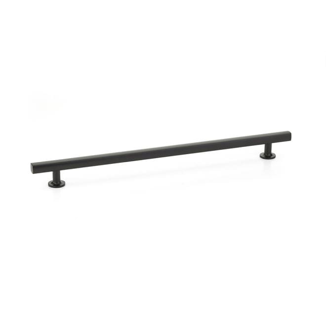 Emtek 86678US15 Freestone Cabinet Pull with 12" Center to Center Satin Nickel Finish.