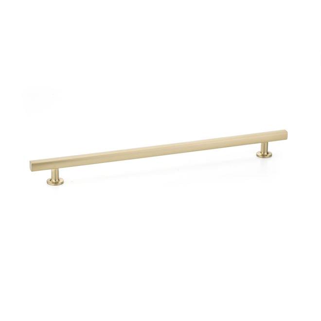 Emtek 86678US15 Freestone Cabinet Pull with 12" Center to Center Satin Nickel Finish.