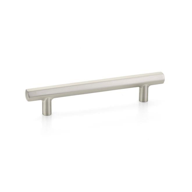 Emtek 86679US15 Mod Hex Cabinet Pull with 5" Center to Center Satin Nickel Finish.