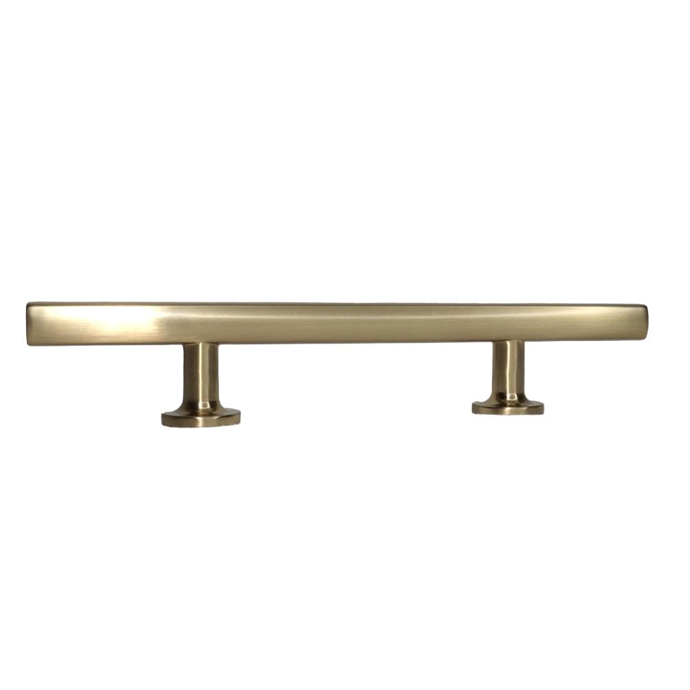 Emtek 86682US4 Freestone Extended Cabinet Pull with 3-1/2" Center to Center Satin Brass Finish.