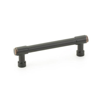 Emtek 86687US10B Jasper Cabinet Pull with 4" Center to Center Oil Rubbed Bronze Finish.