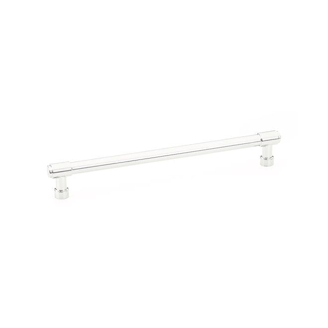 Emtek 86690US14 Jasper Cabinet Pull with 8" Center to Center Polished Nickel Lifetime Finish.