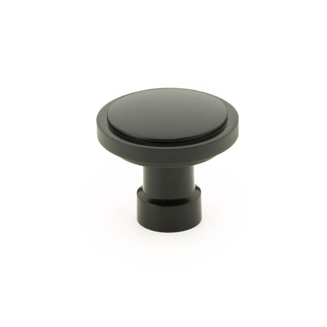 Emtek 86698US19 Haydon 1-3/4" Cabinet Knob Flat Black Finish.