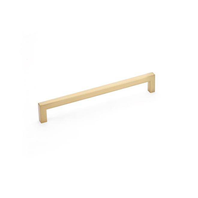 Emtek 86709US4 Warwick Cabinet Pull with 10" Center to Center Satin Brass Finish.