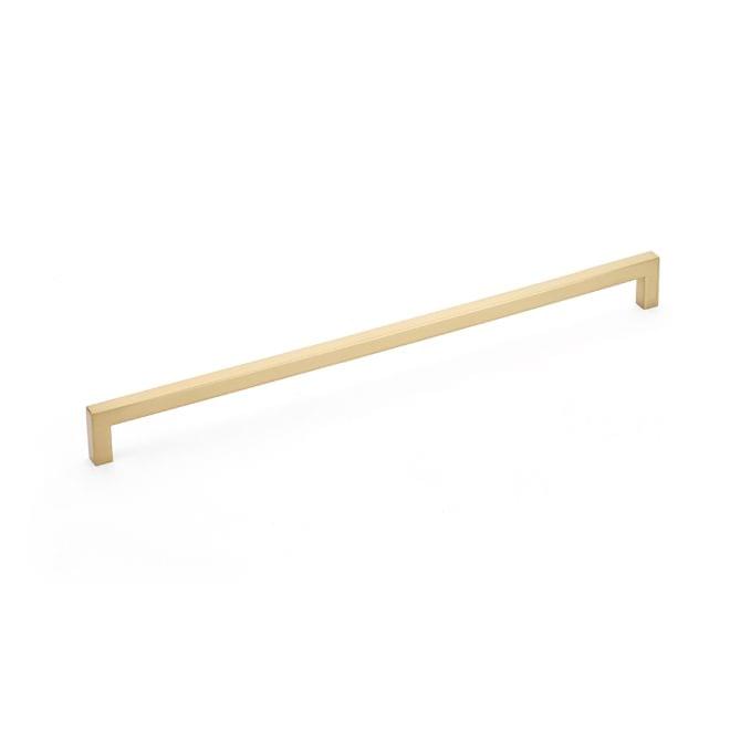 Emtek 86710US4 Warwick Cabinet Pull with 12" Center to Center Satin Brass Finish.
