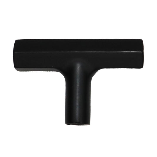 Emtek 86728US19 Mod Hex T Cabinet Knob Flat Black Finish.