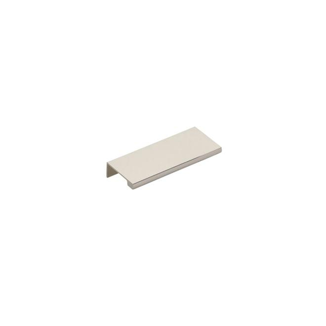 Emtek 87100US14 Edge Cabinet Pull with 3" Center to Center Polished Nickel Lifetime Finish.