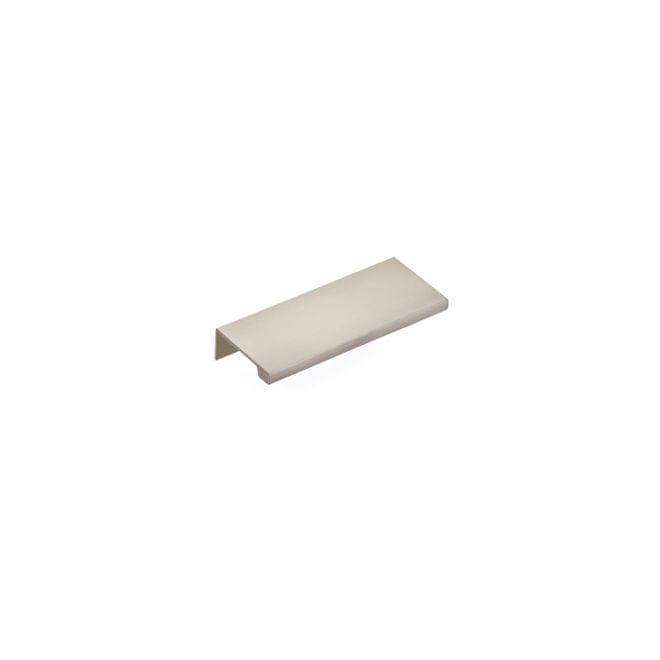 Emtek 87100US15 Edge Cabinet Pull with 3" Center to Center Satin Nickel Finish.