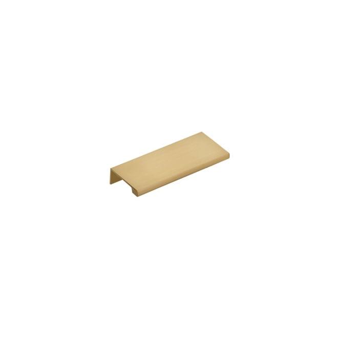 Emtek 87100US4 Edge Cabinet Pull with 3" Center to Center Satin Brass Finish.