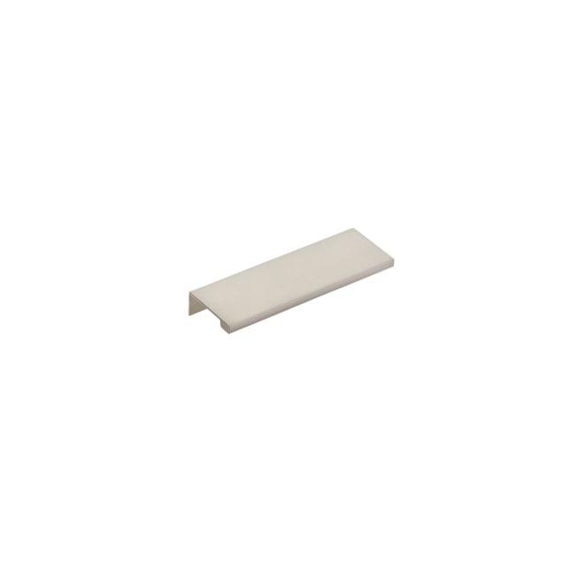 Emtek 87110US15 Edge Cabinet Pull with 4" Center to Center Satin Nickel Finish.