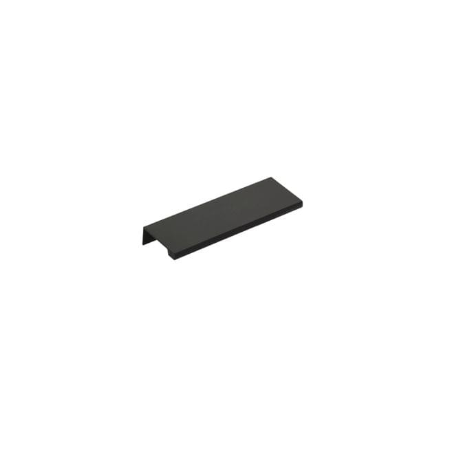 Emtek 87110US19 Edge Cabinet Pull with 4" Center to Center Flat Black Finish.