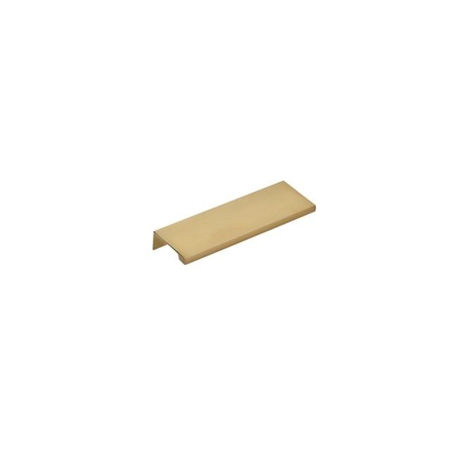 Emtek 87110US4 Edge Cabinet Pull with 4" Center to Center Satin Brass Finish.