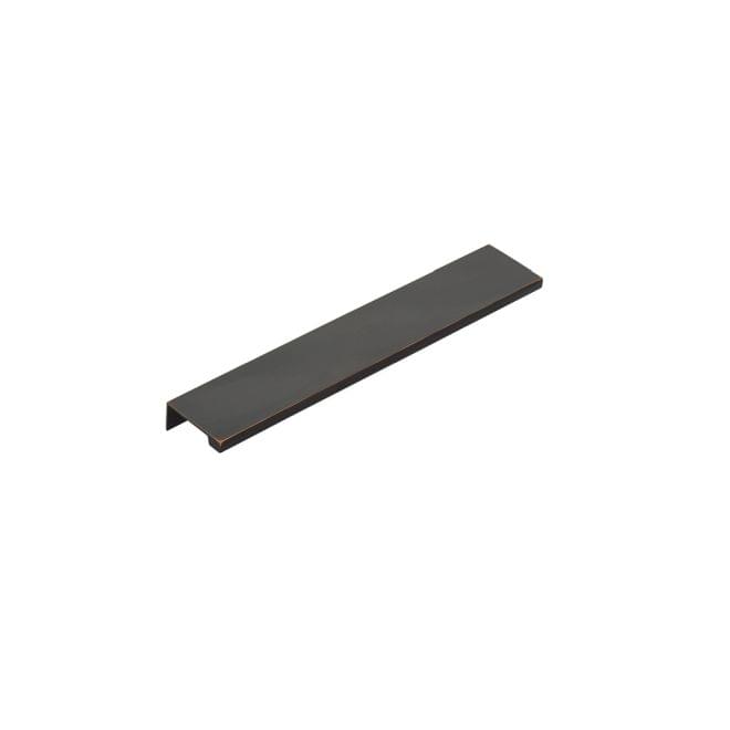 Emtek 87130US10B Edge Cabinet Pull with 8" Center to Center Oil Rubbed Bronze Finish.