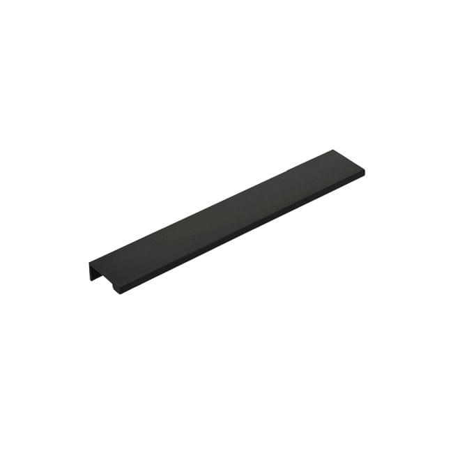 Emtek 87140US19 Edge Cabinet Pull with 10" Center to Center Flat Black Finish.