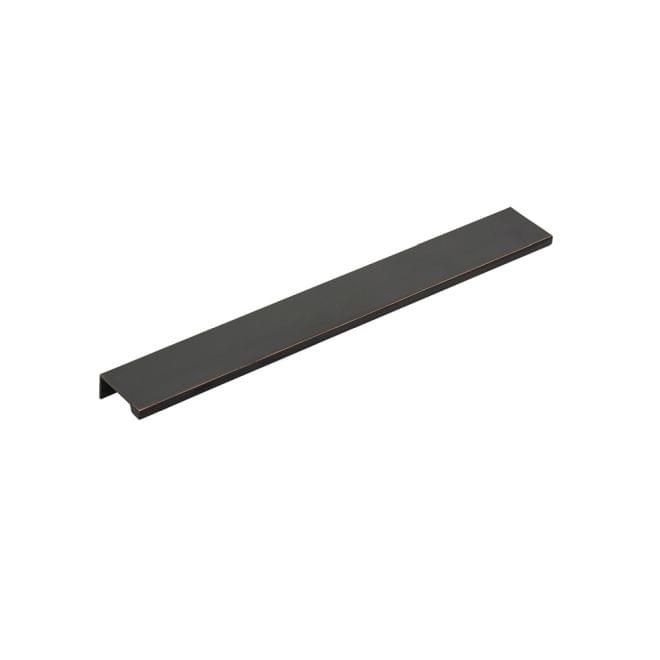 Emtek 87150US10B Edge Cabinet Pull with 12" Center to Center Oil Rubbed Bronze Finish.