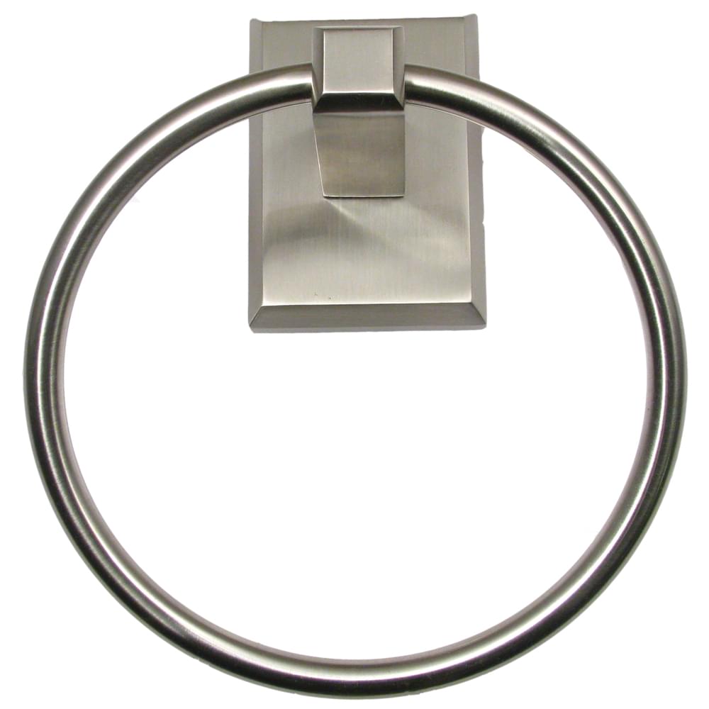 Rusticware 8786SN Utica Towel Ring Satin Nickel Finish.