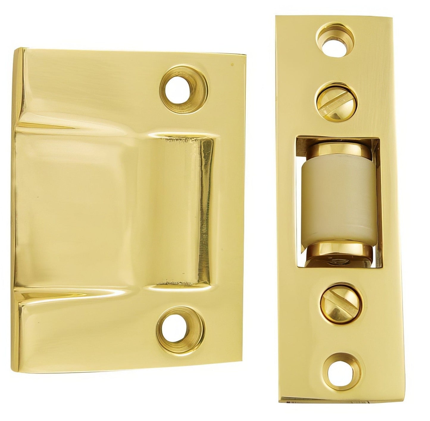 Emtek 8801US 3-3/8" Height Solid Brass Roller Catch With Strike and Screws