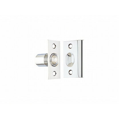 Emtek 8802US 2-1/8" Height Solid Brass Ball Catch With Strike and Screws