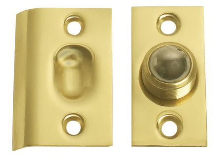 Emtek 8802US 2-1/8" Height Solid Brass Ball Catch With Strike and Screws
