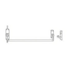 Von Duprin 8827L-LH Surface Mounted Vertical Rod Exit Device with Left Handed Lever Trim