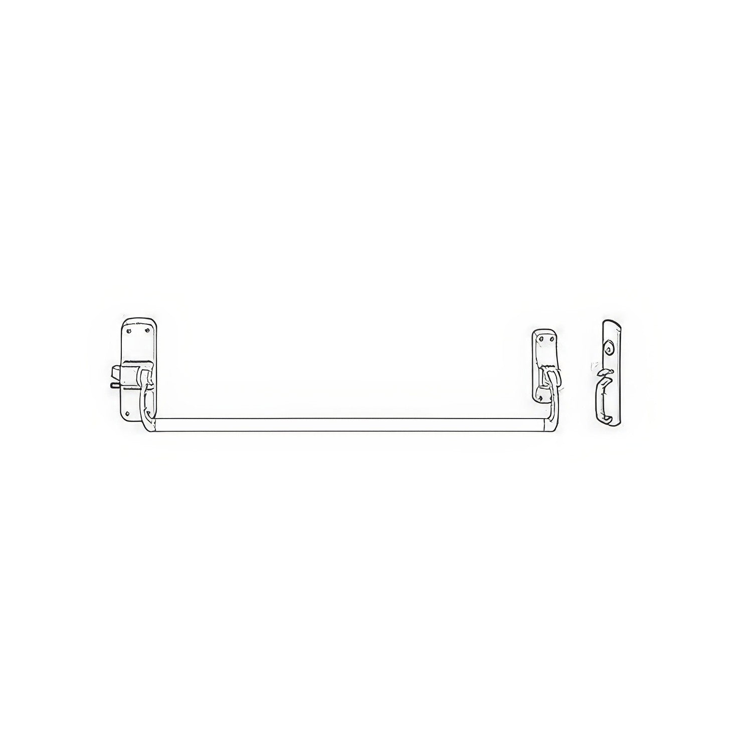 Von Duprin 88TPF-LH Fire Rated Rim Exit Device with Left Handed Thumbpiece Trim